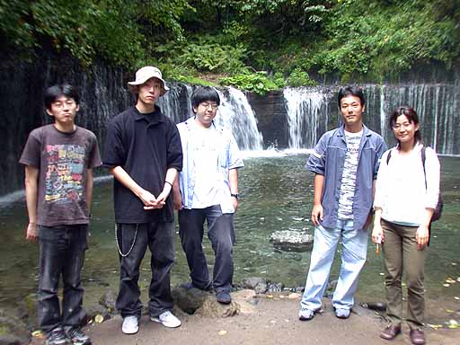 2003 年の合宿 白糸の滝